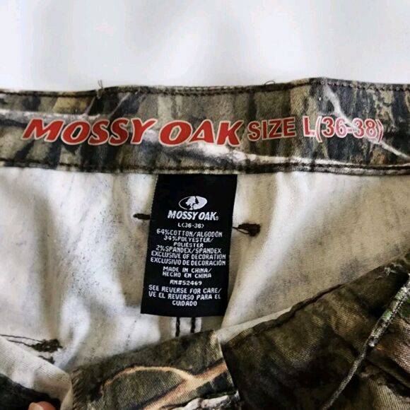 Mossy Oak Camo Pants Relaxed Fit Cargo Breakup Hunting Mens 36 38 X32 - Picture 6 of 10